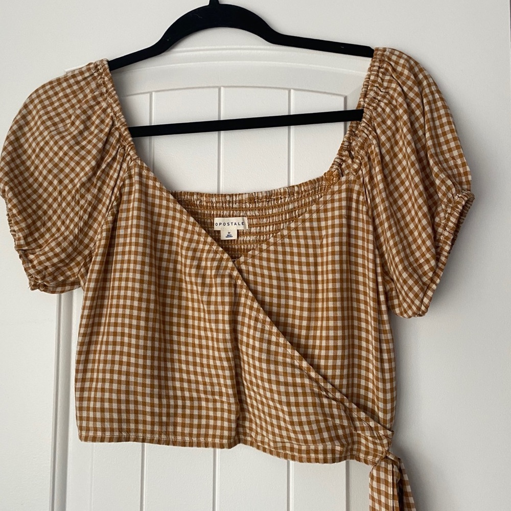 Cross crop top